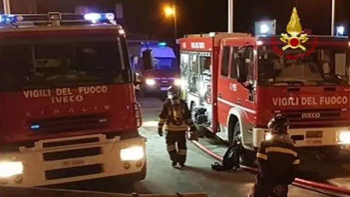 I vigili del fuoco sono intervenuti a Mel