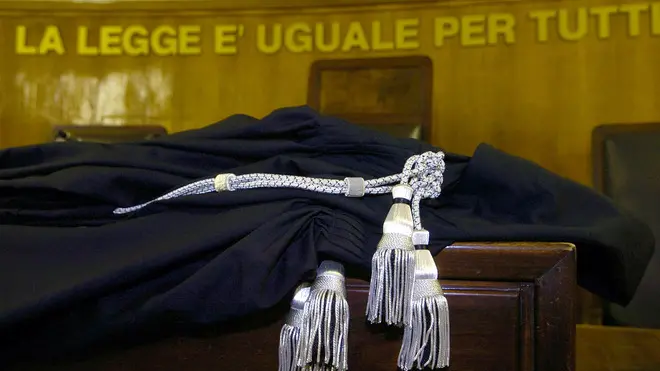 Un'aula di tribunale in un'immagine d'archivio.