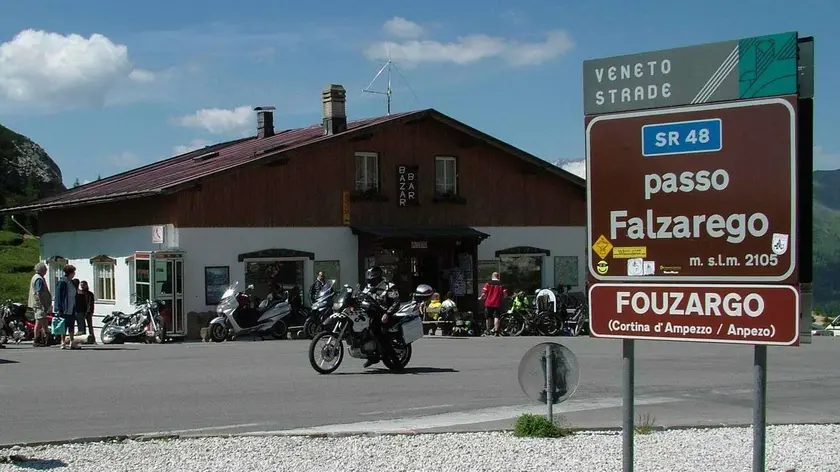 Il passo Falzarego dove è avvenuto l'incidente