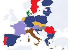 Una delle mappe della nuova Europa