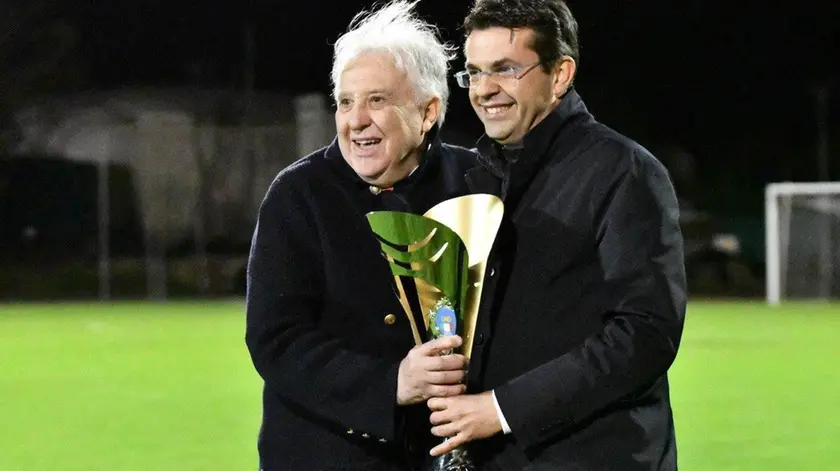 Carlo Giuliana e il sindaco di Longarone Roberto Padrin