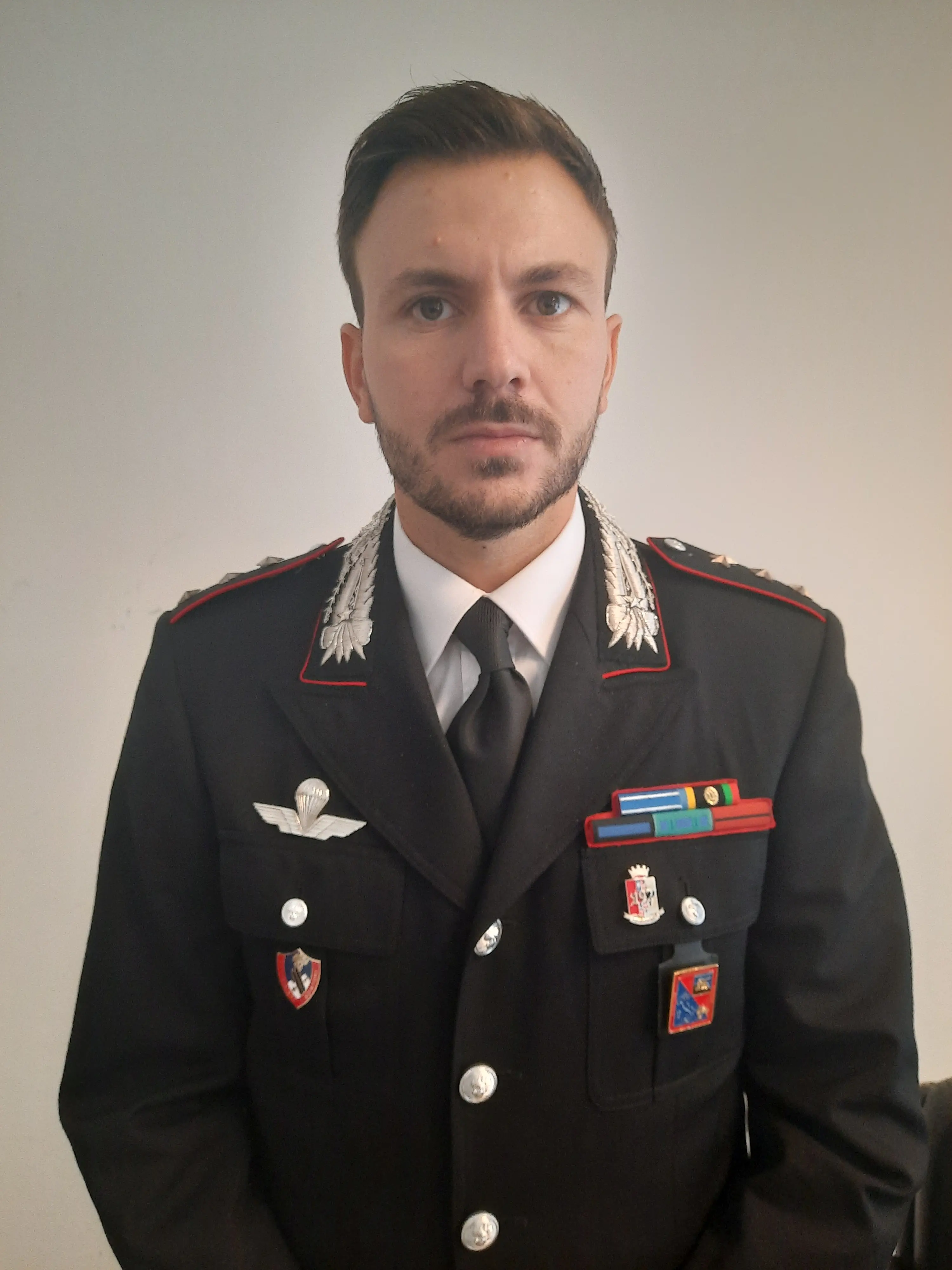 Il capitano Alessandro Bui, comandante della compagnia carabinieri di Cortina d'Ampezzo