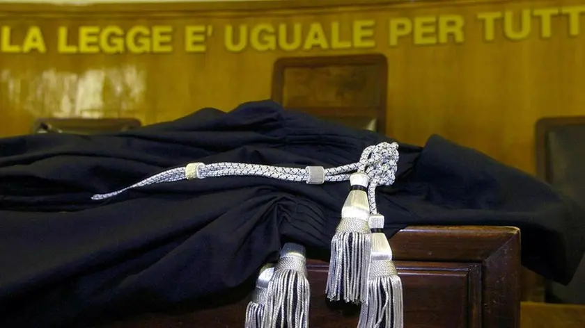 Un'aula di tribunale in un'immagine d'archivio.