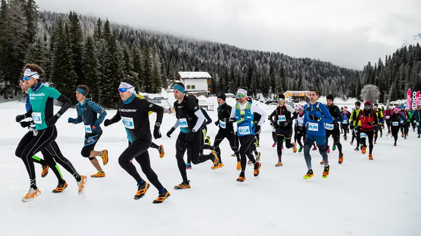 La partenza della Misurina Winter Run