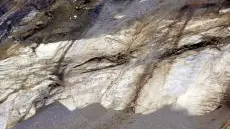La nuova frana caduta dal monte Toc