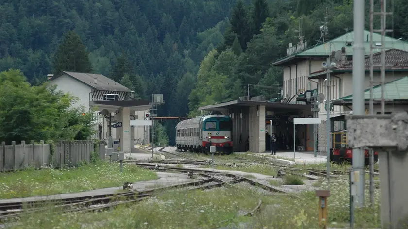 La stazione dei treni di Calalzo di Cadore