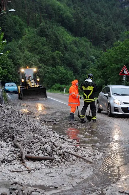 colata di fanfo sull'Agpordina in località La Muda