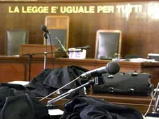 L’interno di un’aula del tribunale