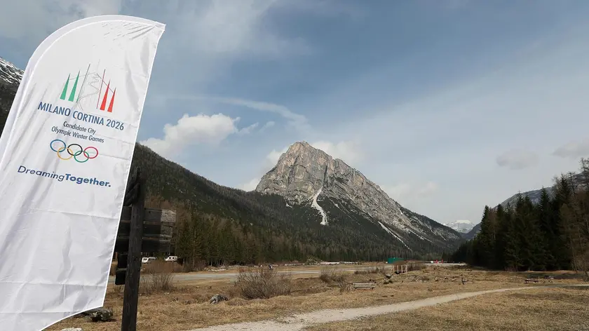L'area che ospiterà il villaggio olimpico di Cortina