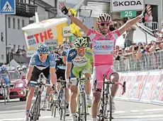 L’ultimo arrivo a Cortina nel 2012 della Corsa Rosa