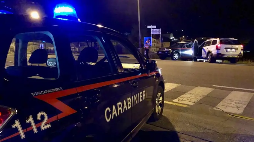 Un posto di controllo dei carabinieri che hanno aumentato i servizi
