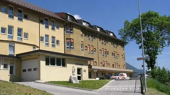 L'ospedale di Pieve di Cadore dove ha sede il centro di fecondazione