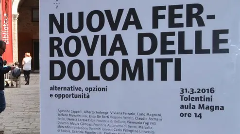 Interpress/ Gf:Tagliapietra. Venezia, 31.03.2016.- IUAV Tolentini. Convegno, Nuova ferrovia delle Dolomiti.