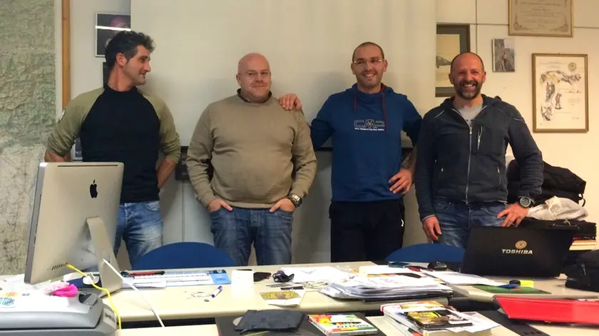 Da sinistra: De Mattia, Bristot, Barattin, Brunello
