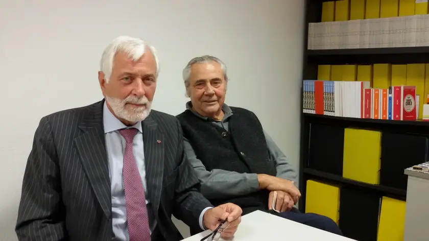 Diego Triches ( a destra) con Michele Vigne