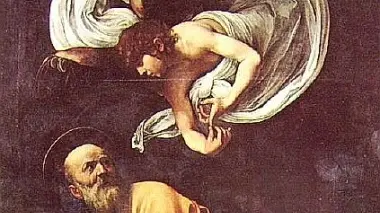 Una delle opere del Caravaggio raffiguranti la vicenda di San Matteo