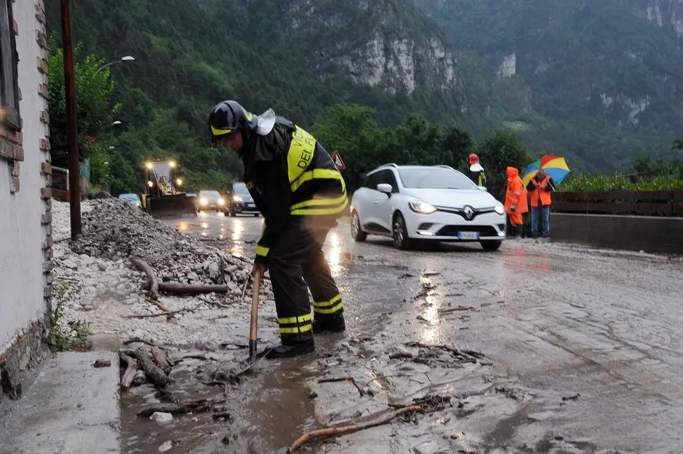 colata di fanfo sull'Agpordina in località La Muda