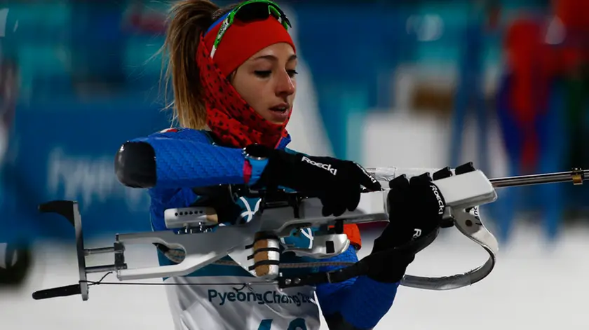 Olympics Winter Games PyeongChang 2018. Italy's Lisa Vittozzi during Ladies 7,5 Km Sprint, Alpensia Biathlon Centre (KOR), 10/02/2018 Photo: Pentaphoto/Giovanni Auletta