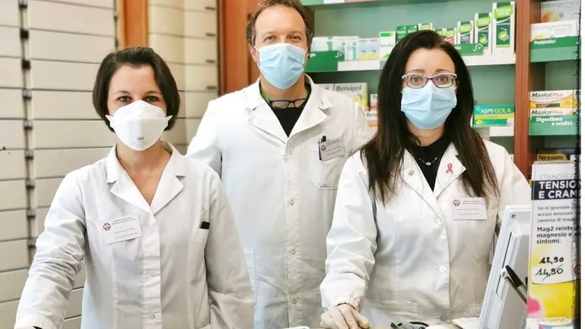 Lo staff della farmacia di Lentiai