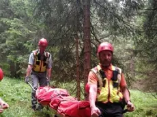 Un intervento del Soccorso alpino