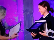 Stefania Constantini ritira il premio fair play Menarini