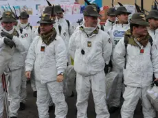 ARRIVO ALPINI 38ma Edizione della Ciaspolada della Valle di Non