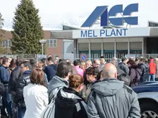 manifestazione sindacale all'acc di mel