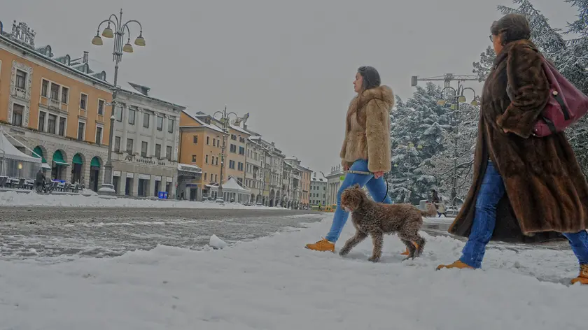 Nel capoluogo bellunese, alle 8, erano già caduti 6 centimetri di neve fresca