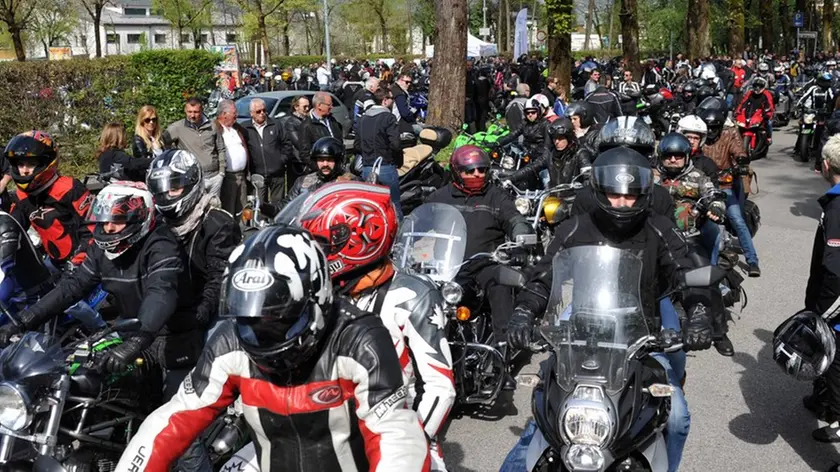 29 Edizione della Benedizione del motocilista a Pra del Moro a Feltre.