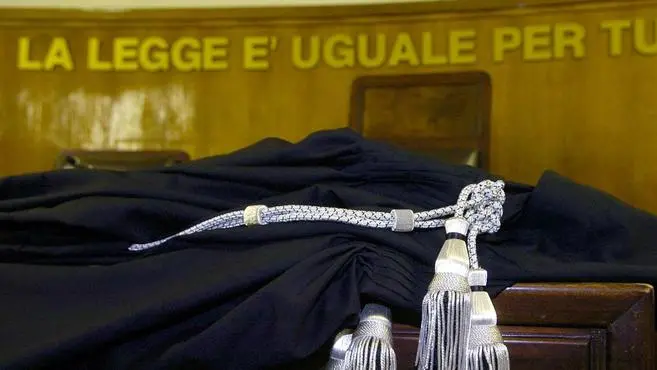 Un'aula di tribunale in un'immagine d'archivio.