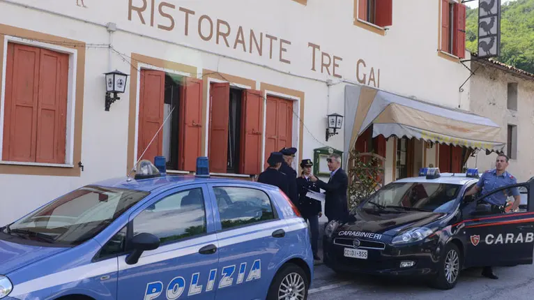 gian paolo perona- perona- feltre- carabinieri e polizia al tre gai di villapaiera