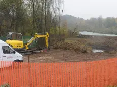 Lavori di ampliamento del ponte di Bribano