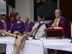 gian paolo perona- perona- longarone- al cimitero di Fortogna l'anniversario del Vajont