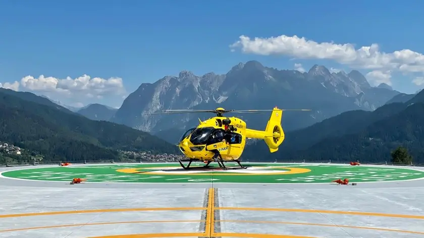 L'elisoccorso di Pieve di Cadore