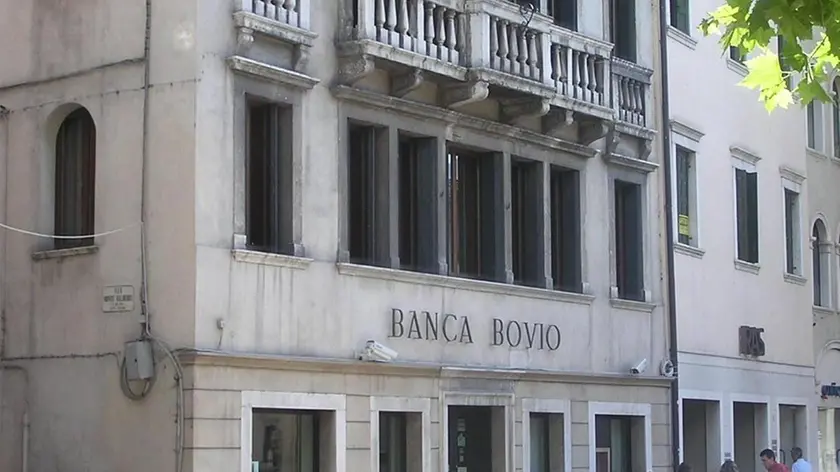 La filiale di Feltre della Banca Bovio