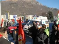 La manifestazione degli operai Invensys