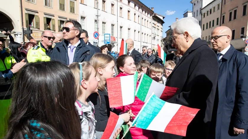 Foto Francesco Ammendola/Ufficio Stampa Quirinale/LaPresse12-03-2019 Belluno, ItaliaPoliticaIl Presidente della Repubblica Sergio Mattarella al Teatro Comunale di Belluno,in occasione della cerimonia commemorativa dell’alluvione dell’ottobre 2018. DISTRIBUTION FREE FO CHARGE - NOT FOR SALE