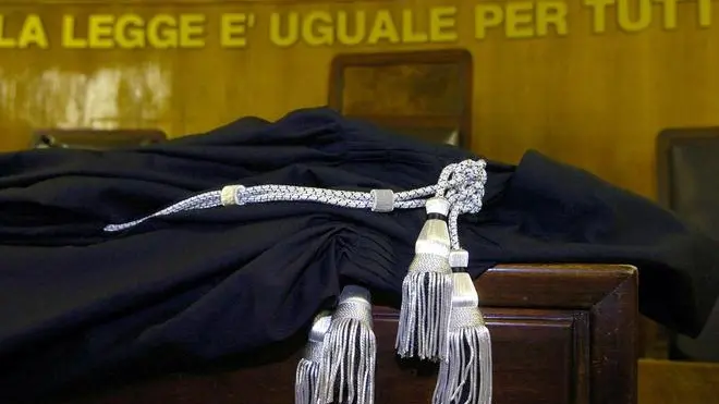 Un'aula di tribunale in un'immagine d'archivio.