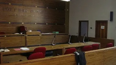 L’aula del giudice di pace di Feltre