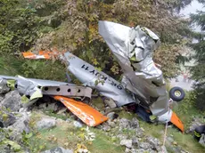 Agostini Borso Del Grappa località "Camol" personale del soccorso alpino della stazione "Pedemontana del Grappa" nel corso delle operazioni di soccorso.