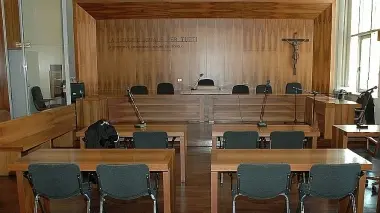 Un’aula del tribunale di Belluno