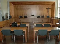 Un’aula del tribunale di Belluno