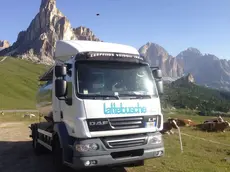 Il camion della Lettebusche durante il giro in montagna