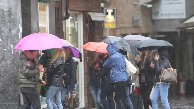 Agostini Treviso maltempo pioggia in città