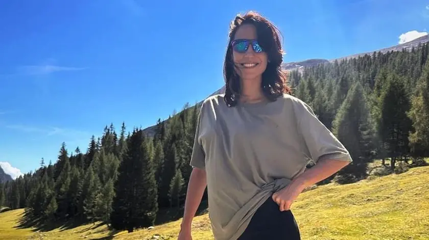 Giorgia Cardinaletti a Misurina in una foto dal suo Instagram