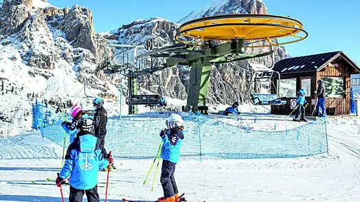 La pista da sci di Col Gallina a Cortina