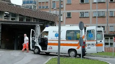 Ambulanze all’ospedale di Belluno