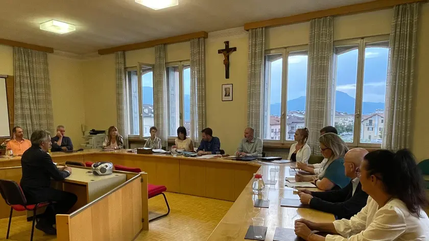 Il consiglio di Santa Giustina rinnovato di recente con la conferma del sindaco Ivan Minella