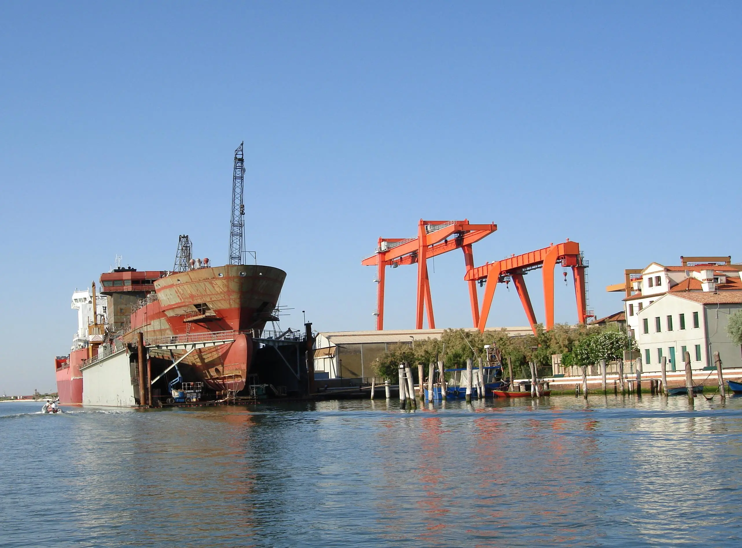 I cantieri De Poli di Pellestrina il cui caso di fallimento è stato seguito dal giudice Marini