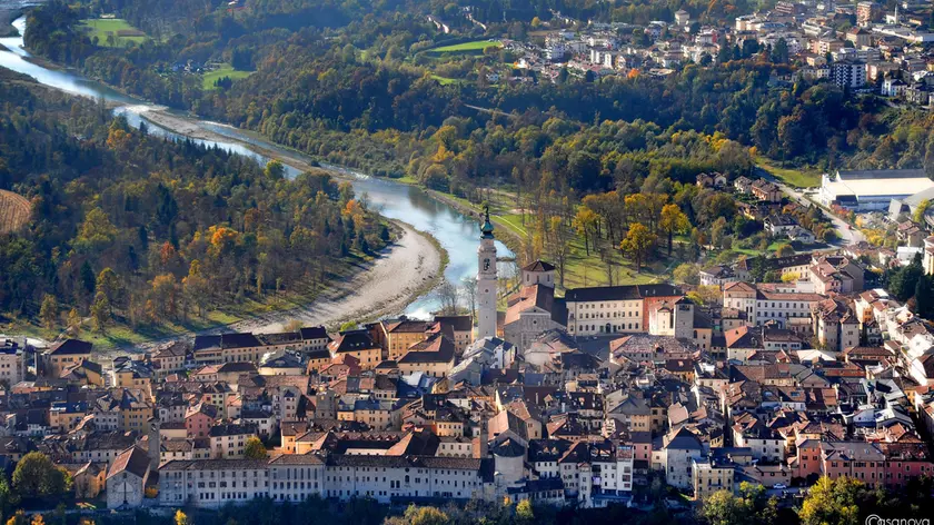 Una veduta di Belluno nello scatto di Federico Casanova